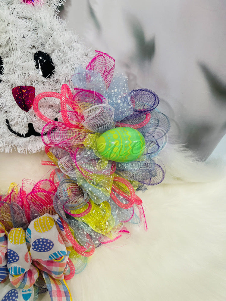 Easter Bunny Handmade Wreath