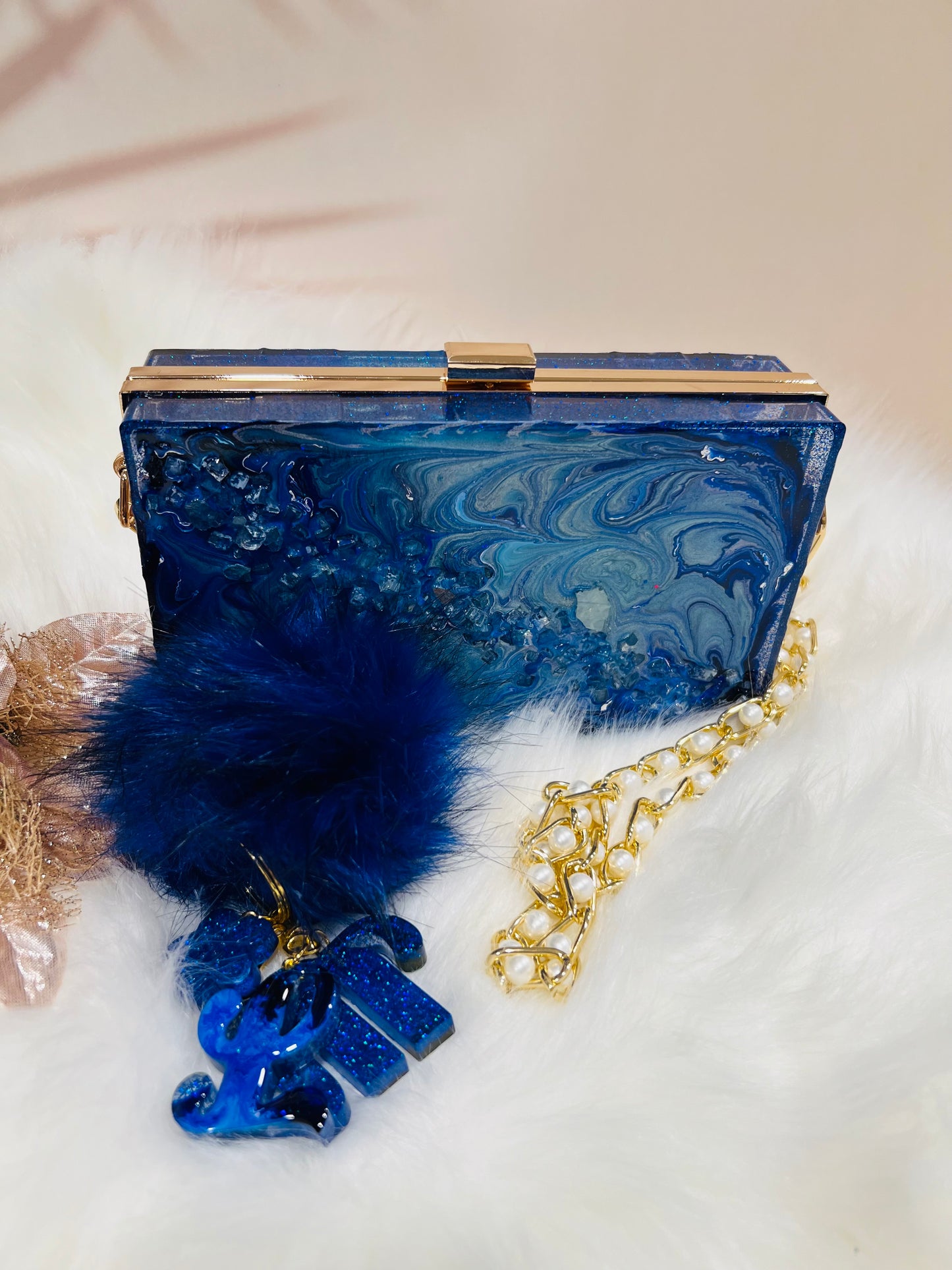 Galaxy Blue Purse