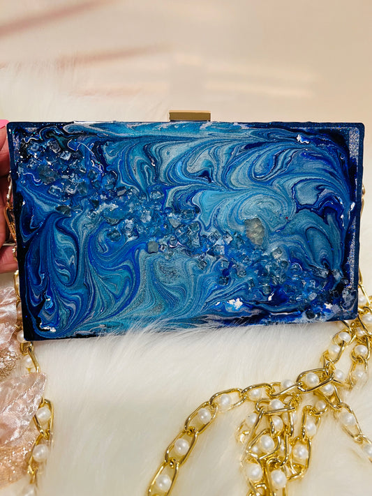 Galaxy Blue Purse