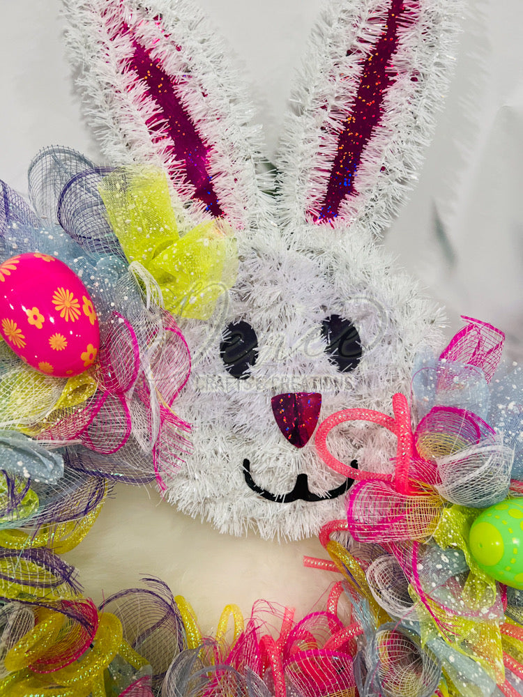 Easter Bunny Handmade Wreath