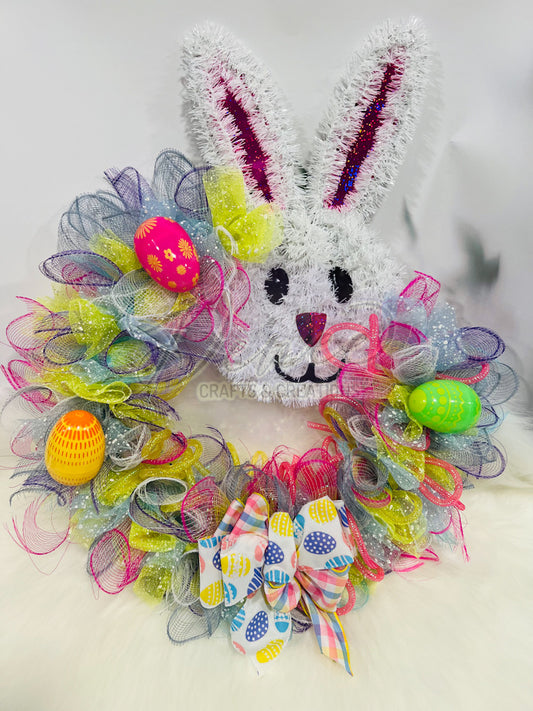 Easter Bunny Handmade Wreath