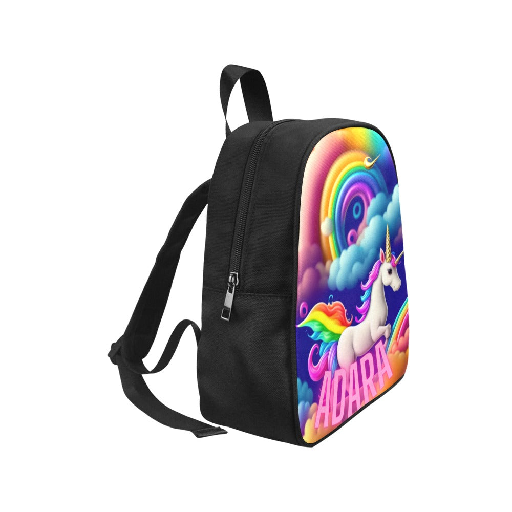 unicorn Fabric School Backpack (Model 1682) (Small)